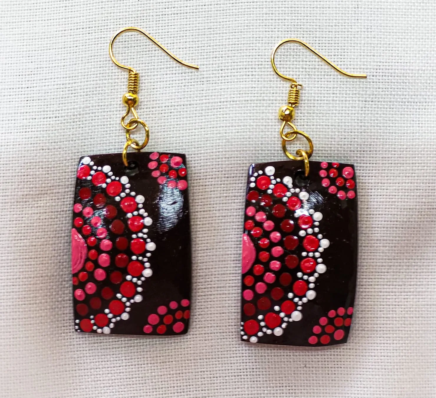 Cherry Blossom Dot Earrings
