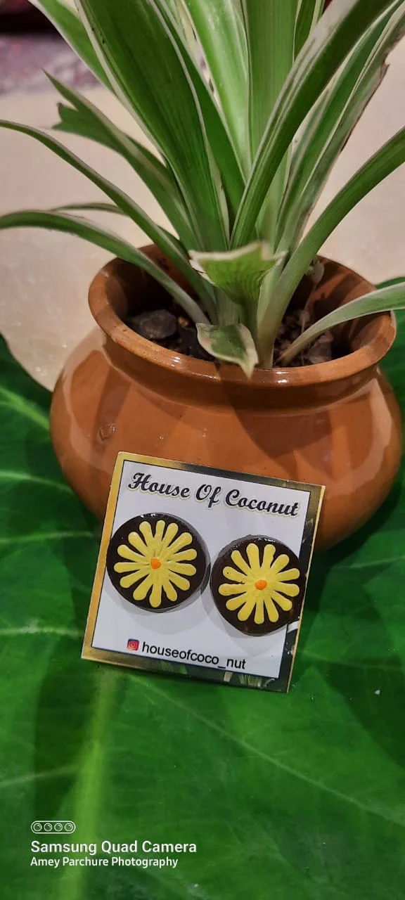 Yellow Daisy Stud Earrings – 1 of 1
